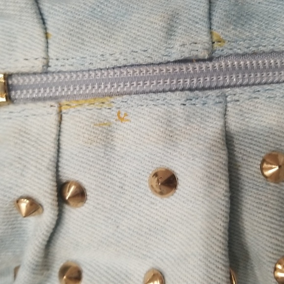 Brand New Denim Studded Boots size 10 - Picture 6 of 9